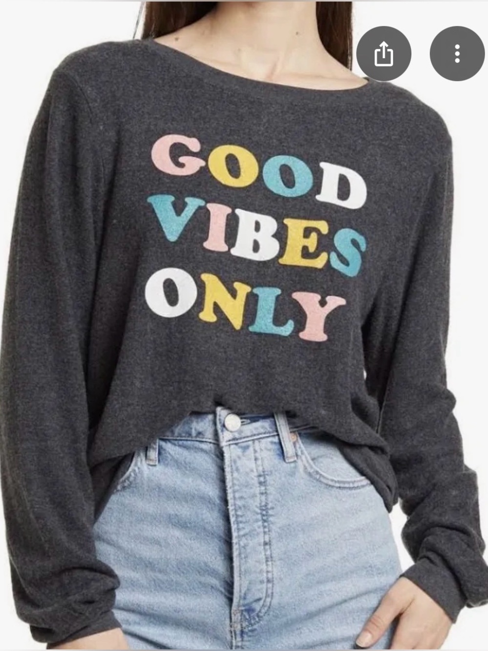 Wildfox Gray Graphic Sweatshirt